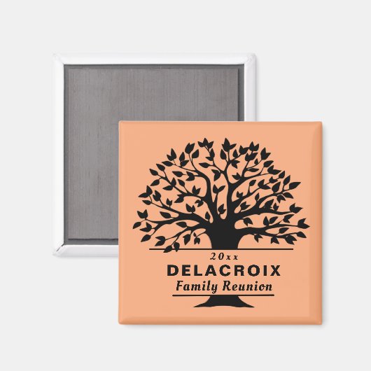 カラー日付の家族の懇親会ギフトお土産を選択 マグネット (正面/裏面)