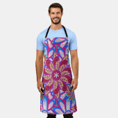 カラー春テーマシームレスパターン背景。C エプロン (着用した状態)