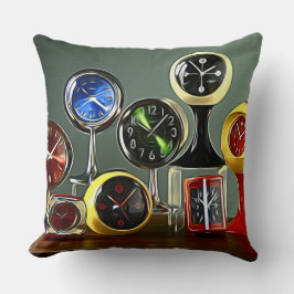 カラー時計枕 クッション