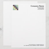 カラー正方形011 レターヘッド (正面/裏面)