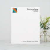 カラー正方形01 レターヘッド (スタンド正面)