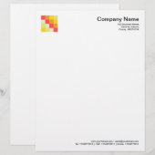 カラー正方形07 レターヘッド (正面/裏面)