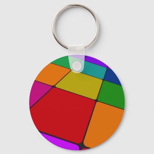 カラー正方形 キーホルダー (正面)