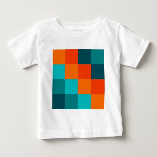 カラー正方形 ベビーTシャツ (正面)