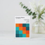 カラー正方形 – 01 名刺 (スタンド正面)