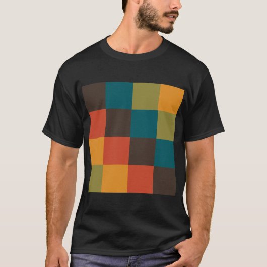 カラー正方形 Tシャツ (正面)