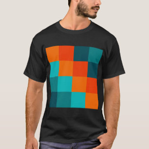 カラー正方形 Tシャツ