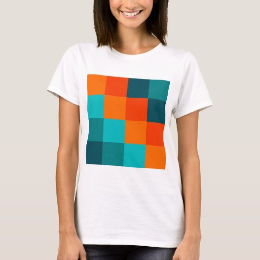 カラー正方形 Tシャツ (正面)