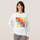 カラー正方形 Tシャツ (正面フル)