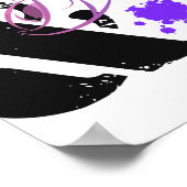 カラー水カラーTouchの(ばちゃばちゃ)跳ねる ポスター (角)