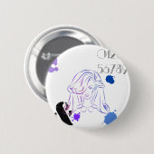 カラー水カラーTouchの（ばちゃばちゃ）跳ねる 缶バッジ (正面&裏面)