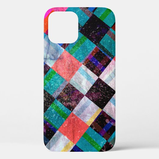 カラー水彩遡及背景（ジオメトリックo） Case-Mate iPhoneケース (裏面)