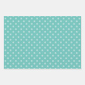 カラー水玉模様スマイル誕生日パーティー ラッピングペーパーシート (正面2)