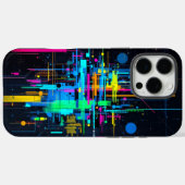 カラー波抽象芸術 Case-Mate iPhoneケース (裏面 (横))