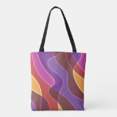 カラー波 トートバッグ (裏面)