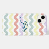 カラー波(パステル)ケースメイトiPhoneケース Case-Mate iPhoneケース (裏面 (横))