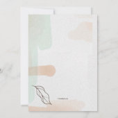 カラー洗浄フローラ結婚式招待状 招待状 (裏面)