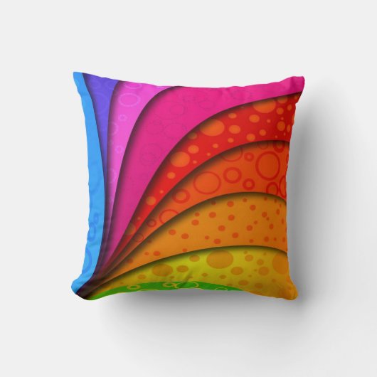 カラー渦巻き型枕 クッション (正面)