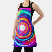 カラー渦:ダイナミックデザイン エプロン (インサイチュ)