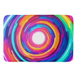 カラー渦:ダイナミックデザイン バスマット