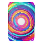 カラー渦：ダイナミックデザイン バスマット (正面縦)