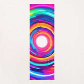 カラー渦：ダイナミックデザイン ヨガマット (正面)