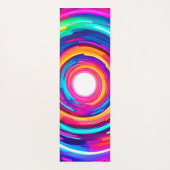 カラー渦：ダイナミックデザイン ヨガマット (裏面)