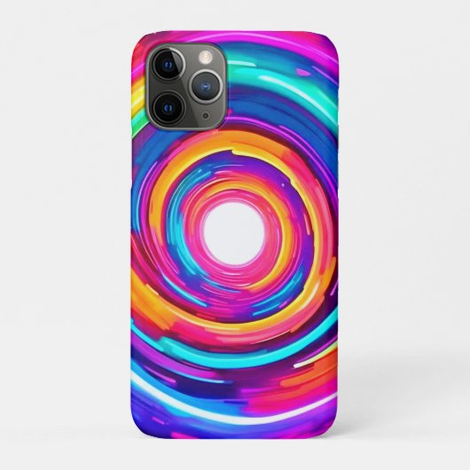 カラー渦：ダイナミックデザイン Case-Mate iPhoneケース (裏)