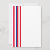 カラー漫画インスパイアススーパーヒーローバースデーパーティー 招待状 (裏面)