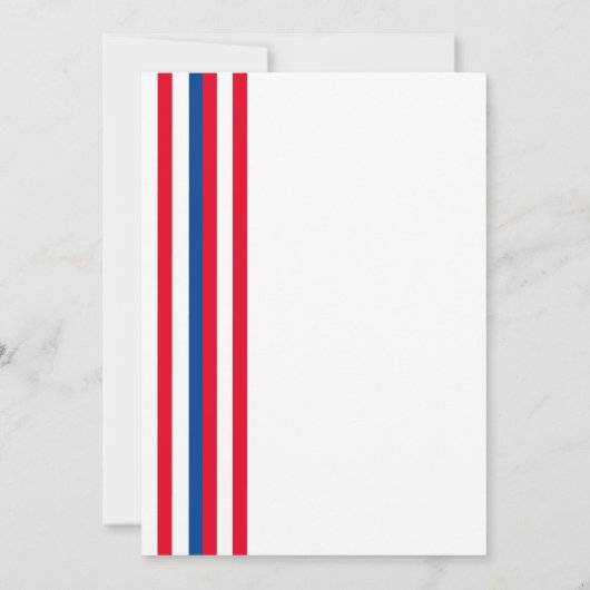 カラー漫画インスパイアススーパーヒーローバースデーパーティー 招待状 (裏面)