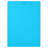 カラー無地のアクアブルー クリップボード (裏面)