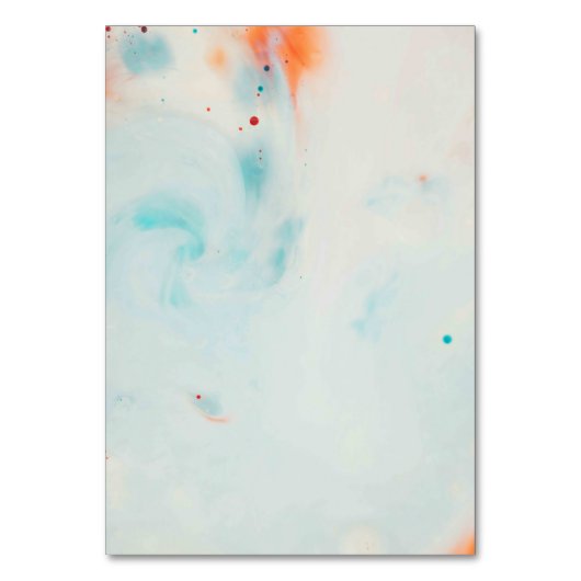 カラー無地のアメリカテーブル番号カード テーブルナンバー (正面)