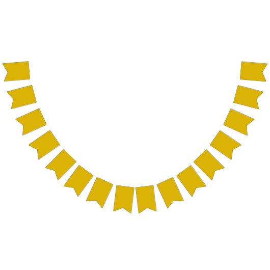 カラー無地のゴールデロッド平からし黄色 バンティングフラッグ (全)