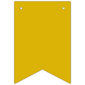 カラー無地のゴールデロッド平からし黄色 バンティングフラッグ (第3の旗)