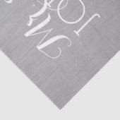 カラー無地のシルバー – ミスター・アンド・ミセス・結婚式の引き出物 薄葉紙 (詳細)