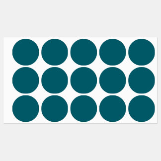 カラー無地のダークティール（緑がかった色） ラベル