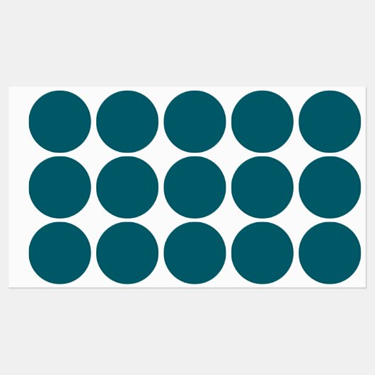 カラー無地のダークティール（緑がかった色） ラベル (シート)