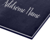 カラー無地のネイビーブルーキッチン カッティングボード (角)