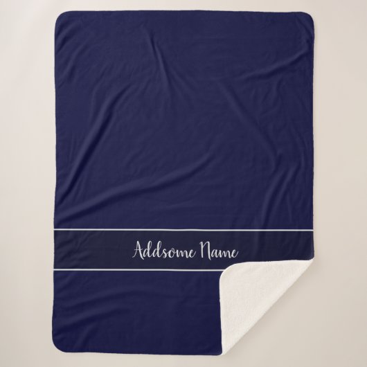 カラー無地のネモダンビーブルースタイリッシュ シェルパブランケット (正面)