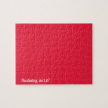 カラー無地のフラストレーション式ジグソーパズル