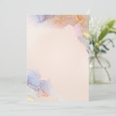 カラー無地のフラット招待状お知らせカード 招待状 (スタンド正面)