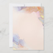 カラー無地のフラット招待状お知らせカード 招待状 (裏面)