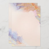 カラー無地のフラット招待状お知らせカード 招待状 (正面/裏面)