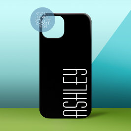 カラー無地のブラック、追加する領域文字 Case-Mate iPhone 14 PRO MAXケース