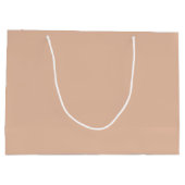 カラー無地のプレーンのカシミヤのベージュ ラージペーパーバッグ (裏面)