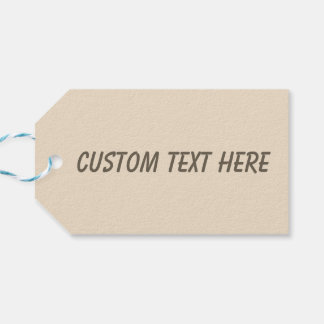 カラー無地のプレーンのシャンパンベージュ ギフトタグ