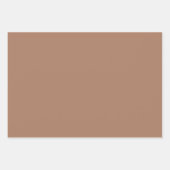 カラー無地のプレーンの日焼けアーモンド ラッピングペーパーシート (正面2)