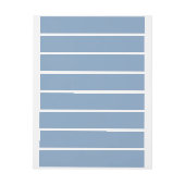 カラー無地のプレーンほこりっぽい青いパステル ラップアラウンドラベル (シート)