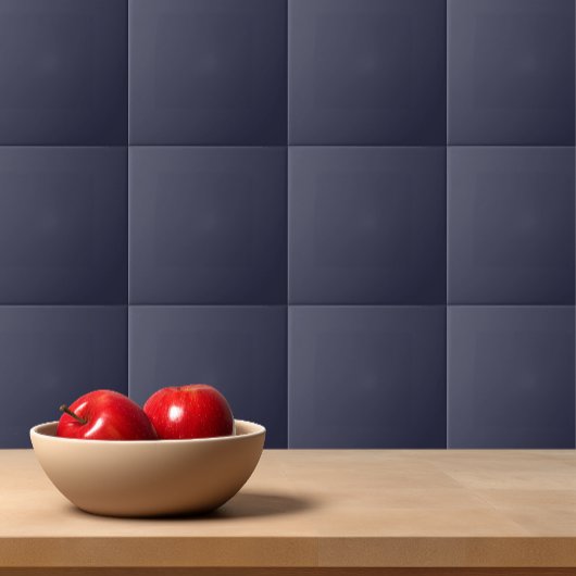 カラー無地のプレーン夕べダークブルー タイル