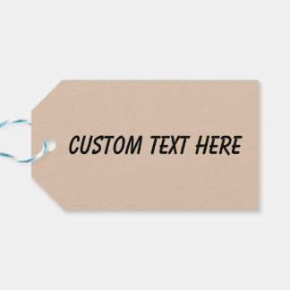 カラー無地のプレーンpalominoベージュ ギフトタグ